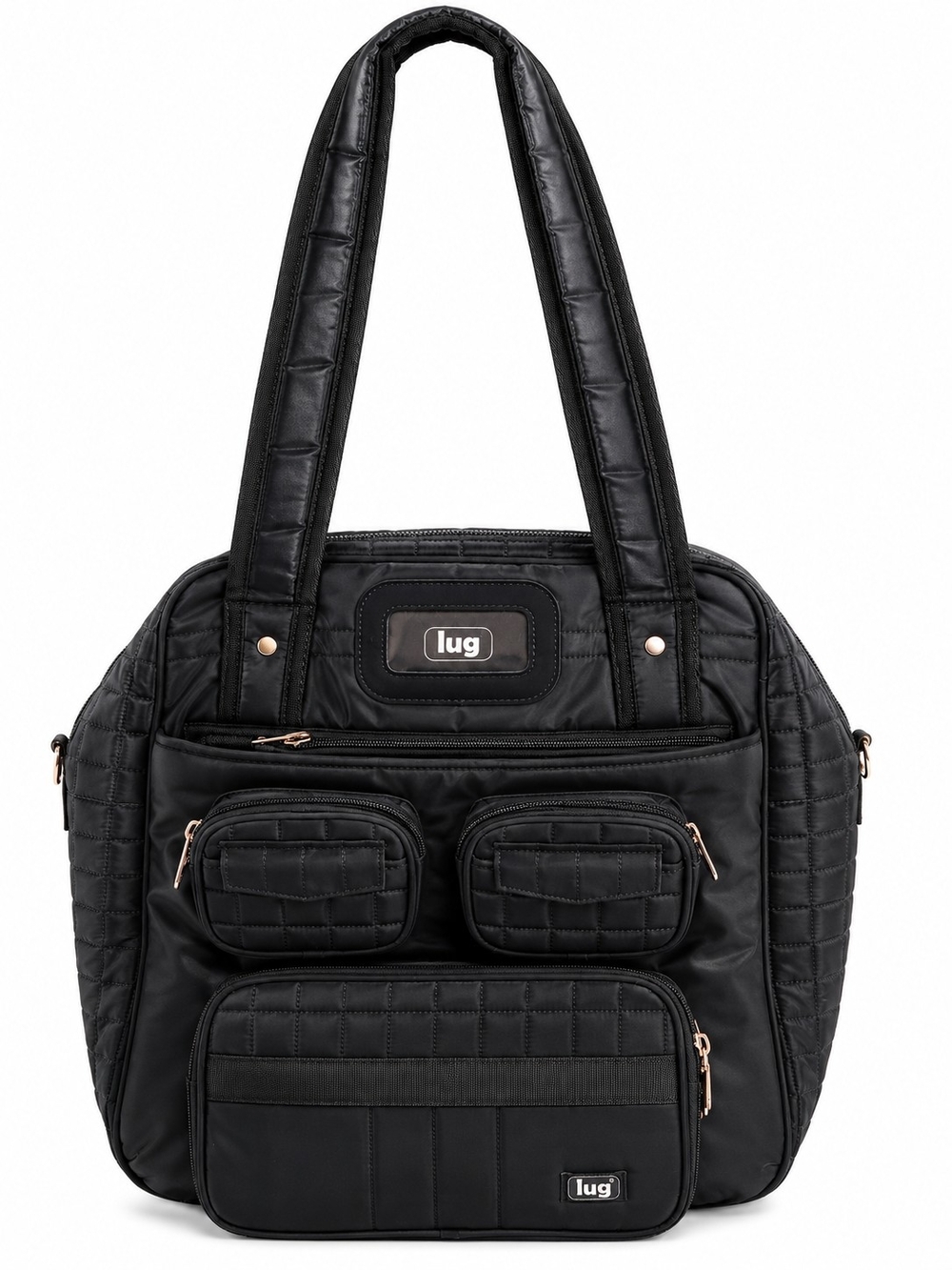 Lug Puddle JUMPER DARK Grey Quilted Backpack with Light Interior